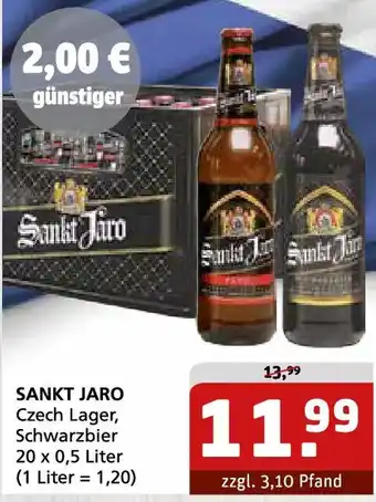 Getränke Quelle SANKT JARO Czech Lager, Schwarzbier Angebot