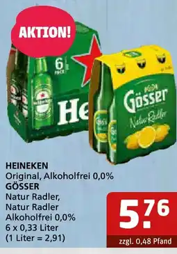 Getränke Quelle HEINEKEN o. GÖSSER Angebot