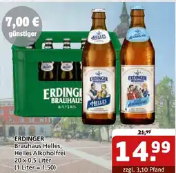 Getränke Quelle ERDINGER Brauhaus Helles, Helles Alkoholfrei Angebot