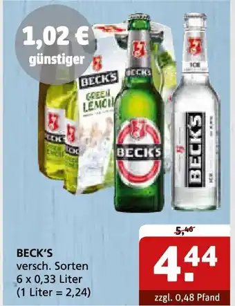 Getränke Quelle BECK'S Angebot