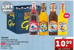 Getränke Quelle GESSNER Limonade Angebot