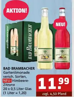 Getränke Quelle BAD BRAMBACHER Gartenlimonade versch. Sorten, NEU: Himbeere- Zitrone Angebot