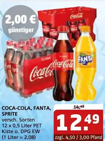 Getränke Quelle COCA-COLA, FANTA, SPRITE Angebot