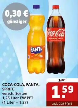Getränke Quelle COCA-COLA, FANTA, SPRITE Angebot