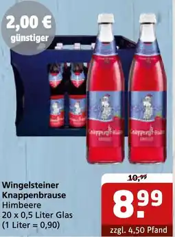 Getränke Quelle Wingelsteiner Knappenbrause Himbeere Angebot