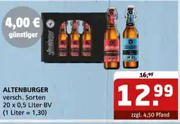 Getränke Quelle ALTENBURGER Angebot