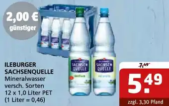Getränke Quelle ILEBURGER SACHSENQUELLE Mineralwasser Angebot