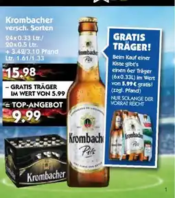 Hol'ab Getränkemarkt Krombacher Angebot
