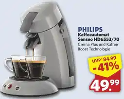 Combi PHILIPS Kaffeeautomat Senseo HD6553/70 Angebot