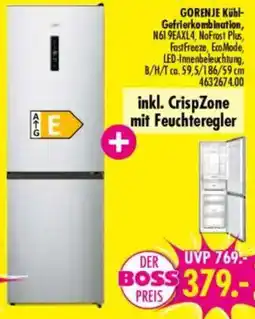 Möbel Boss GORENJE Kühl Gefrierkombination Angebot