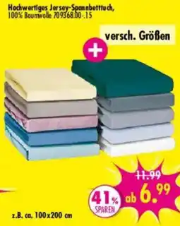 Möbel Boss Hochwertiges Jersey-Spannbetttuch Angebot