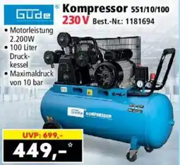 Norma Güde Kompressor 551/10/100 Angebot