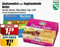 Simmel Sachsenmilch oder Vogtlandweide Butter Angebot
