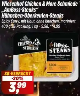 Simmel Wiesenhof Chicken & More Schmiede ,,AmBoss-Steaks" Hähnchen-Oberkeulen-Steaks Angebot