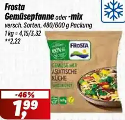 Simmel Frosta Gemüsepfanne oder -mix Angebot