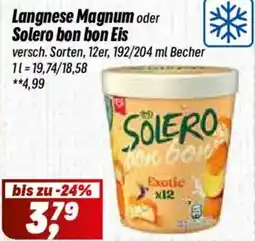 Simmel Langnese Magnum oder Solero bon bon Eis Angebot