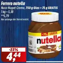 Simmel Ferrero nutella Angebot