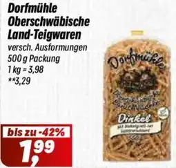 Simmel Dorfmühle Oberschwäbische Land-Teigwaren Angebot