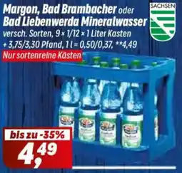 Simmel Margon, Bad Brambacher oder Bad Liebenwerda Mineralwasser Angebot