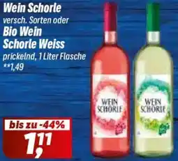 Simmel Wein Schorle oder Bio Wein Schorle Weiss Angebot