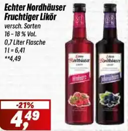 Simmel Echter Nordhäuser Fruchtiger Likör Angebot