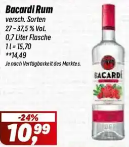 Simmel Bacardi Rum Angebot