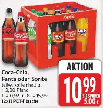 nah & gut Coca-Cola, Fanta oder Sprite Angebot