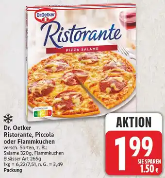 nah & gut Dr. Oetker Ristorante, Piccola oder Flammkuchen Angebot