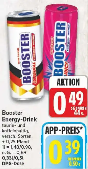 nah & gut Booster Energy-Drink Angebot