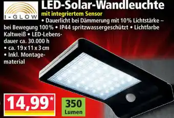 Norma LED Solar Wandleuchte Angebot