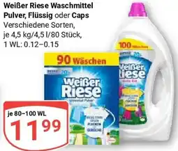 Globus Weißer Riese Waschmittel Pulver, Flüssig oder Caps Angebot