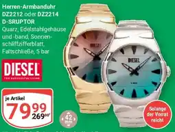 Globus DIESEL Herren-Armbanduhr DZ2212 oder DZ2214 D-SRUPTOR Angebot