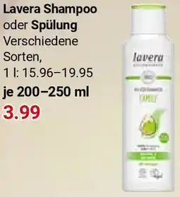 Globus Lavera Shampoo oder Spülung Angebot