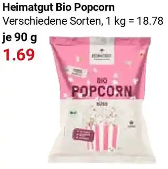 Globus Heimatgut Bio Popcorn Angebot