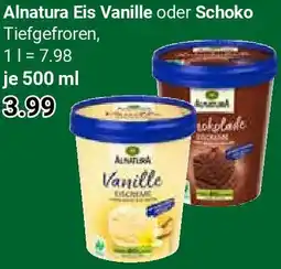 Globus Alnatura Eis Vanille oder Schoko Angebot