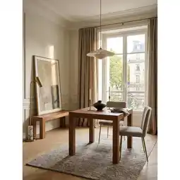 Netto Marken-Discount Esstisch Massivholz Rechteckig Zeitlos MUMBAI, Dunkelbraun 80x80x76 cm Angebot