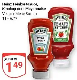 Globus Heinz Feinkostsauce, Ketchup oder Mayonnaise Angebot