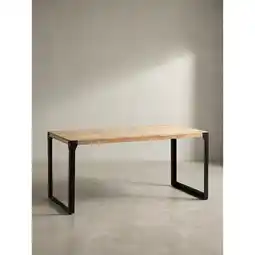 Netto Marken-Discount Esstisch Massivholz Metall Rechteckig Industrial, Akazie 180x90x76 cm Angebot