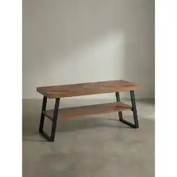 Netto Marken-Discount Schuhbank – 100x41x40 cm, Eiche-Dekor, Fischgrät, mit Ablage Angebot