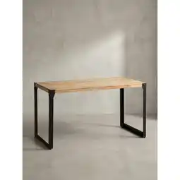 Netto Marken-Discount Esstisch Massivholz Metall Rechteckig Industrial, Akazie 120x60x76 cm Angebot