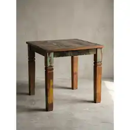 Netto Marken-Discount Esstisch Mango Massivholz Quadratisch Landhausstil WL5.077, Dunkelbraun 80x80x76 cm Angebot