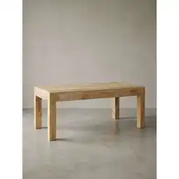 Netto Marken-Discount Couchtisch Mango Massivholz Natur, Landhaus-Stil Rustikal 110 x 60 x 47 cm Angebot