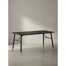 Netto Marken-Discount Esstisch Marmoroptik Metall Rechteckig Modern Klein, Schwarz 120x60x76 cm Angebot