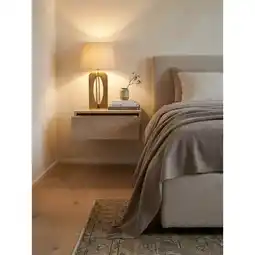 Netto Marken-Discount Nachttisch Holz Wandmontage Schublade ZADAR, Sonoma 46x30x15 cm Angebot