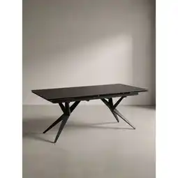 Netto Marken-Discount Esstisch Ausziehbar Keramik Glas Marmoroptik Groß, Schwarz 180x95x76 cm Angebot