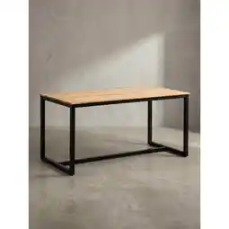Netto Marken-Discount Esstisch Massivholz Metall Rechteckig Loft-Stil, Akazie 120x60x76 cm Angebot