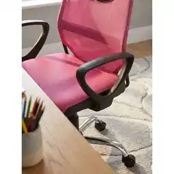 Netto Marken-Discount Kinderschreibtischstuhl Höhenverstellbar Ergonomisch TERNI, Pink 60x60x101 cm Angebot