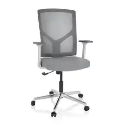 Netto Marken-Discount hjh OFFICE Home Office Bürostuhl BRETON BASE W Stoff / Netzstoff mit Armlehnen Angebot