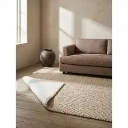 Netto Marken-Discount Teppich uni Weiß 140 x 230 cm - ANTI-RUTSCH-UNTERLAGE Kadima Design Angebot