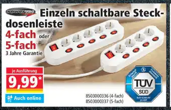 Norma Einzeln Schaltbare Steckdosenleiste 4 fach oder 5 fach Angebot